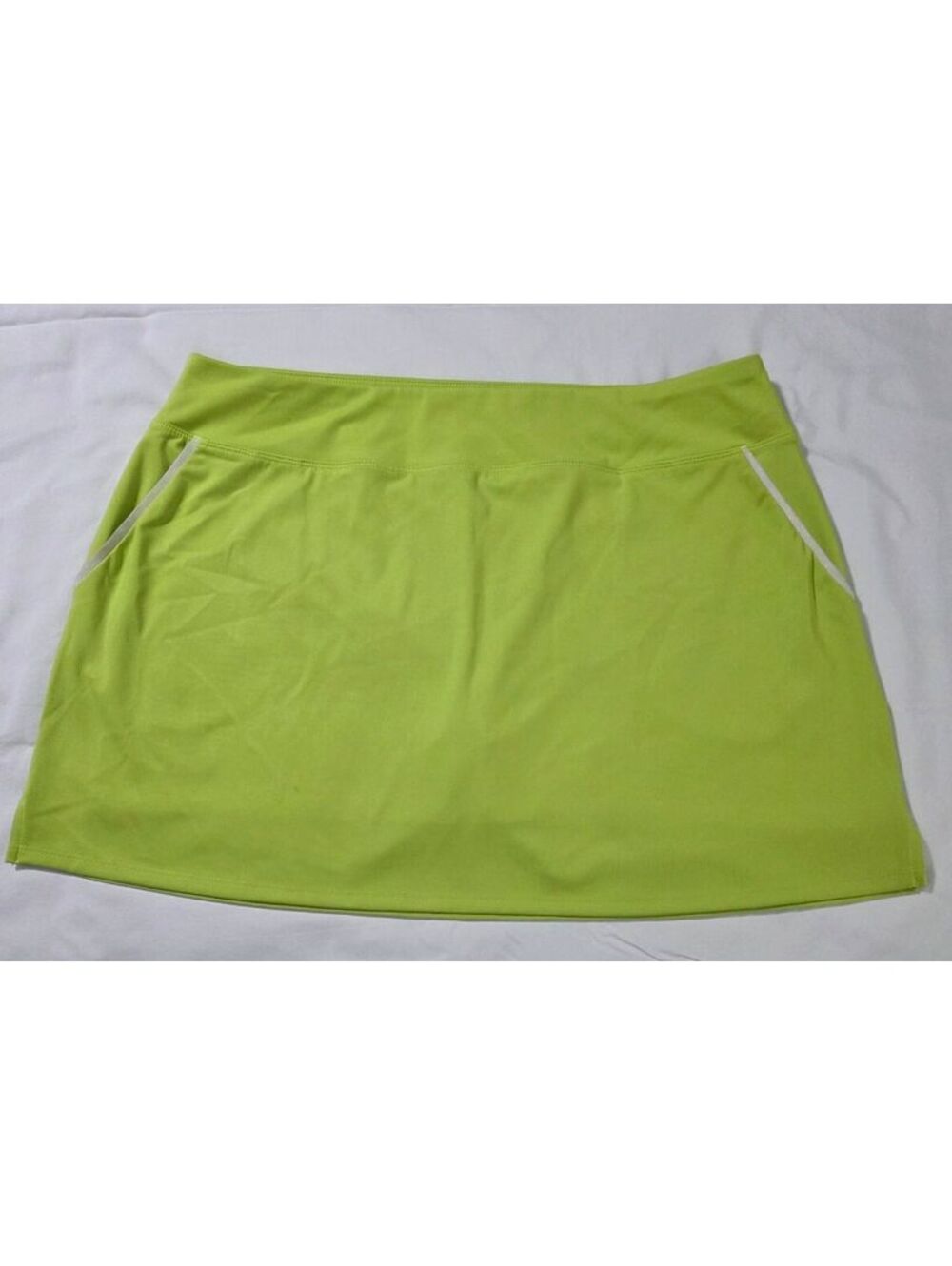 Sigrid Olsen Golf & Tennis Lime Green Athletic Skort, Size XL